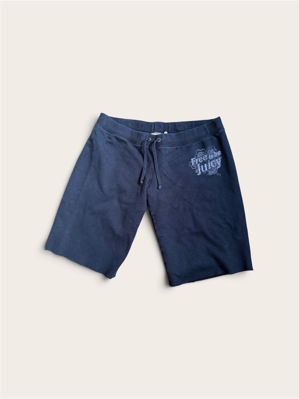 Juicy Couture Black Logo Drawstring Shorts